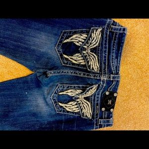 Angel wings Miss Me jeans!